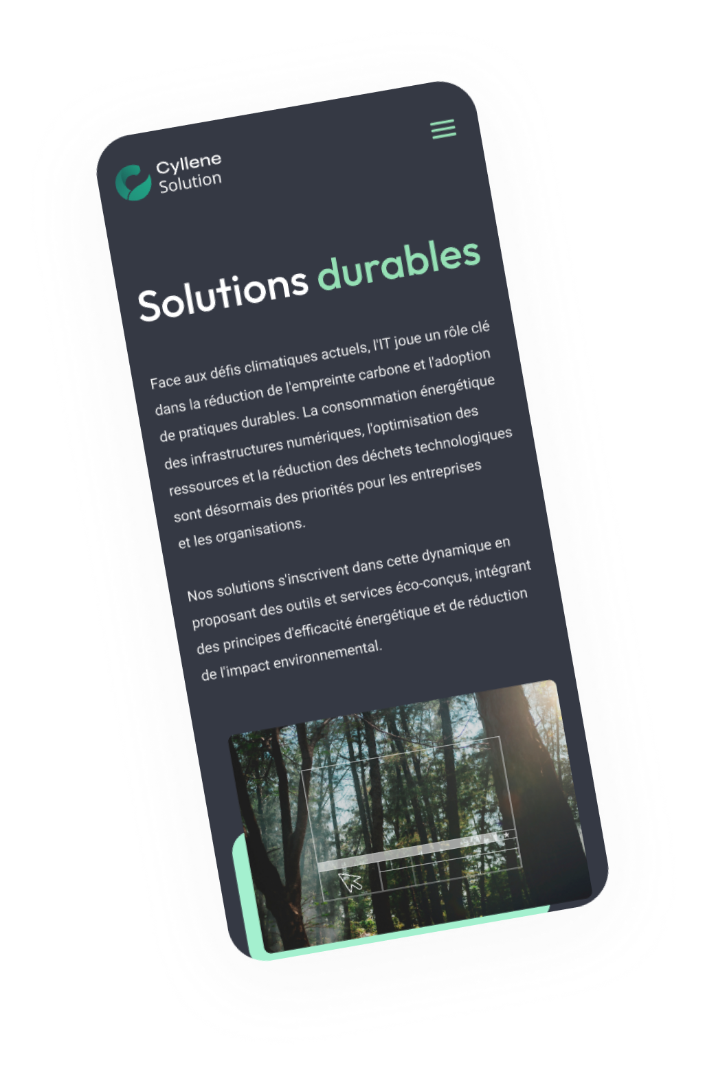 Aperçu du site Cyllene Solution