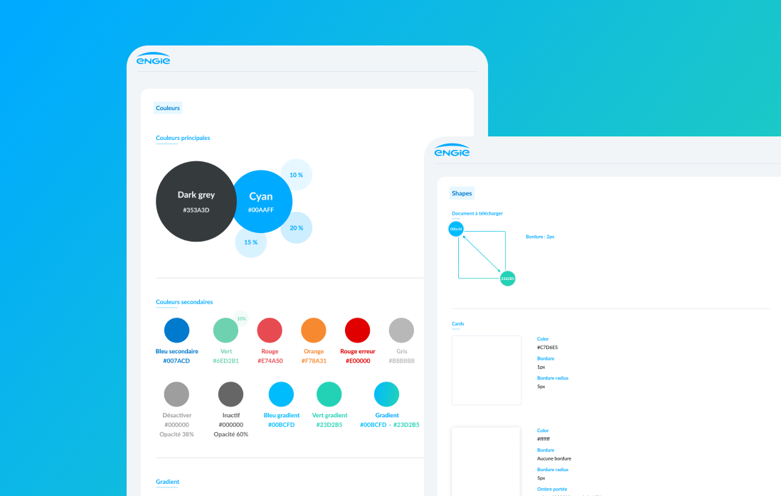 Design system Engie - Composants et guidelines